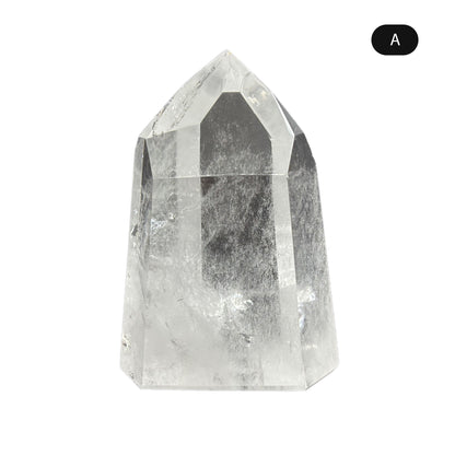 Natural Clear Quartz Tower Polished Crystal Point for Healing, Meditation, Energy Cleansing, and Home Decor - RPO522