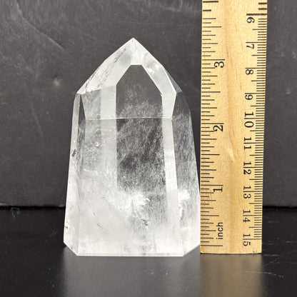 Natural Clear Quartz Tower Polished Crystal Point for Healing, Meditation, Energy Cleansing, and Home Decor - RPO522