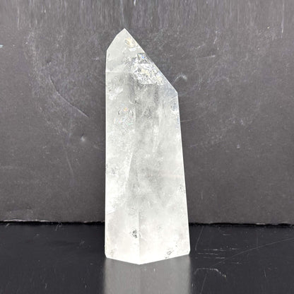 Natural Clear Quartz Tower Polished Crystal Point for Healing, Meditation, Energy Cleansing, and Home Decor - RPO522