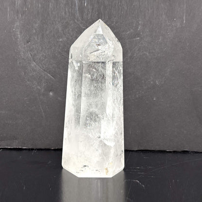 Natural Clear Quartz Tower Polished Crystal Point for Healing, Meditation, Energy Cleansing, and Home Decor - RPO522