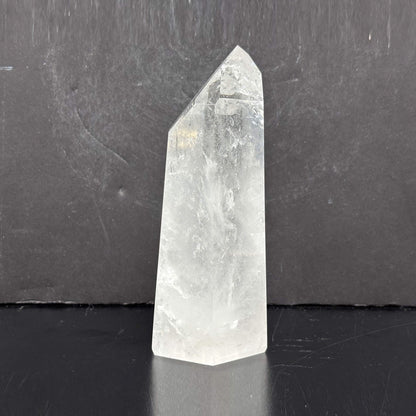 Natural Clear Quartz Tower Polished Crystal Point for Healing, Meditation, Energy Cleansing, and Home Decor - RPO522