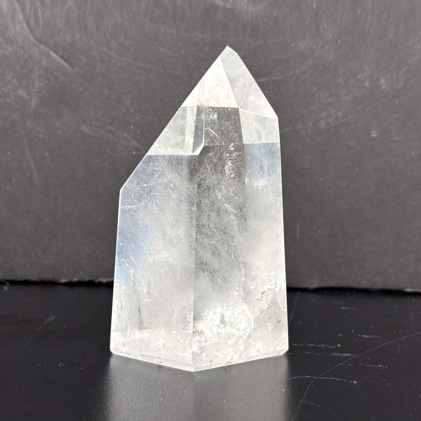 Natural Clear Quartz Tower Polished Crystal Point for Healing, Meditation, Energy Cleansing, and Home Decor - RPO522