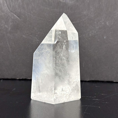 Natural Clear Quartz Tower Polished Crystal Point for Healing, Meditation, Energy Cleansing, and Home Decor - RPO522