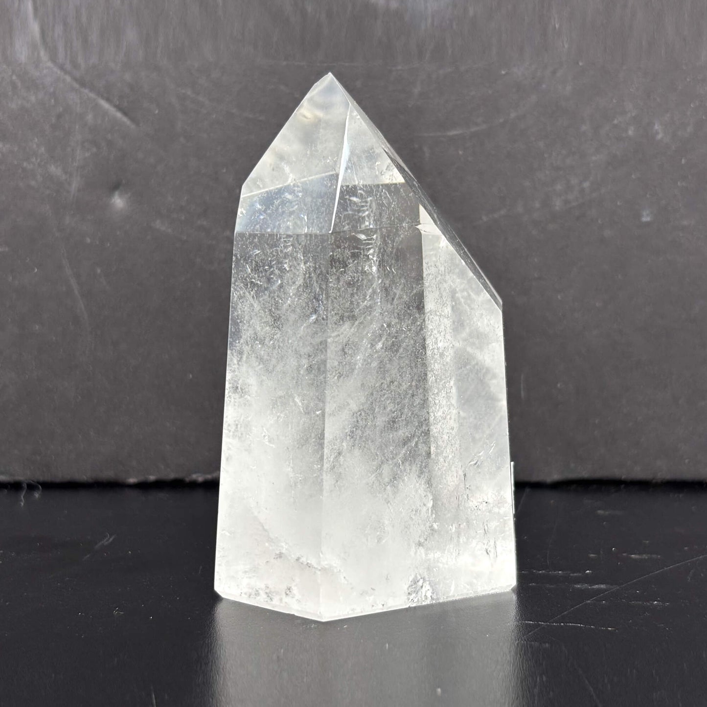 Natural Clear Quartz Tower Polished Crystal Point for Healing, Meditation, Energy Cleansing, and Home Decor - RPO522