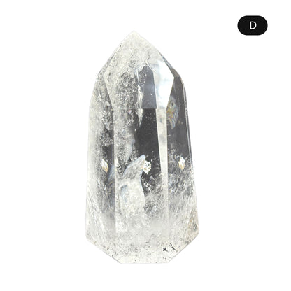 Natural Clear Quartz Tower Polished Crystal Point for Healing, Meditation, Energy Cleansing, and Home Decor - RPO522