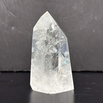 Natural Clear Quartz Tower Polished Crystal Point for Healing, Meditation, Energy Cleansing, and Home Decor - RPO522