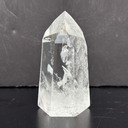 Natural Clear Quartz Tower Polished Crystal Point for Healing, Meditation, Energy Cleansing, and Home Decor - RPO522