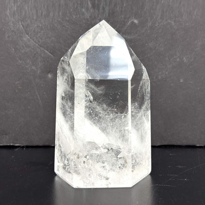 Natural Clear Quartz Tower Polished Crystal Point for Healing, Meditation, Energy Cleansing, and Home Decor - RPO522