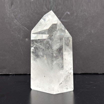 Natural Clear Quartz Tower Polished Crystal Point for Healing, Meditation, Energy Cleansing, and Home Decor - RPO522