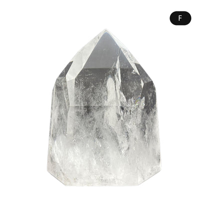 Natural Clear Quartz Tower Polished Crystal Point for Healing, Meditation, Energy Cleansing, and Home Decor - RPO522