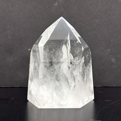 Natural Clear Quartz Tower Polished Crystal Point for Healing, Meditation, Energy Cleansing, and Home Decor - RPO522