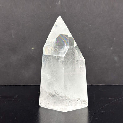 Natural Clear Quartz Tower Polished Crystal Point for Healing, Meditation, Energy Cleansing, and Home Decor - RPO522
