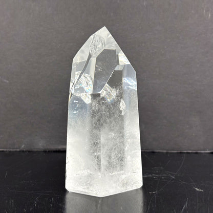 Natural Clear Quartz Tower Polished Crystal Point for Healing, Meditation, Energy Cleansing, and Home Decor - RPO522
