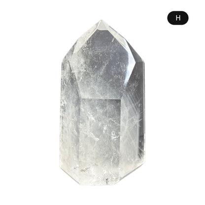 Natural Clear Quartz Tower Polished Crystal Point for Healing, Meditation, Energy Cleansing, and Home Decor - RPO522