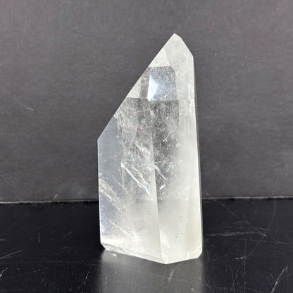 Natural Clear Quartz Tower Polished Crystal Point for Healing, Meditation, Energy Cleansing, and Home Decor - RPO522