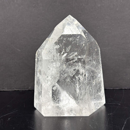 Natural Clear Quartz Tower Polished Crystal Point for Healing, Meditation, Energy Cleansing, and Home Decor - RPO522