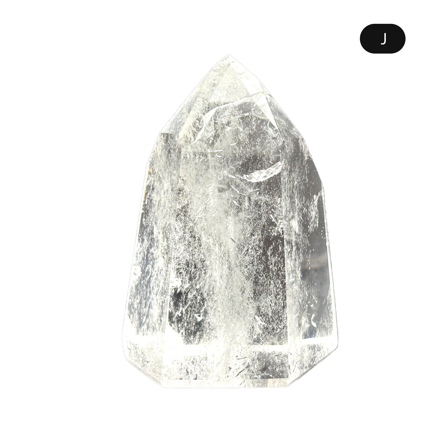 Natural Clear Quartz Tower Polished Crystal Point for Healing, Meditation, Energy Cleansing, and Home Decor - RPO522