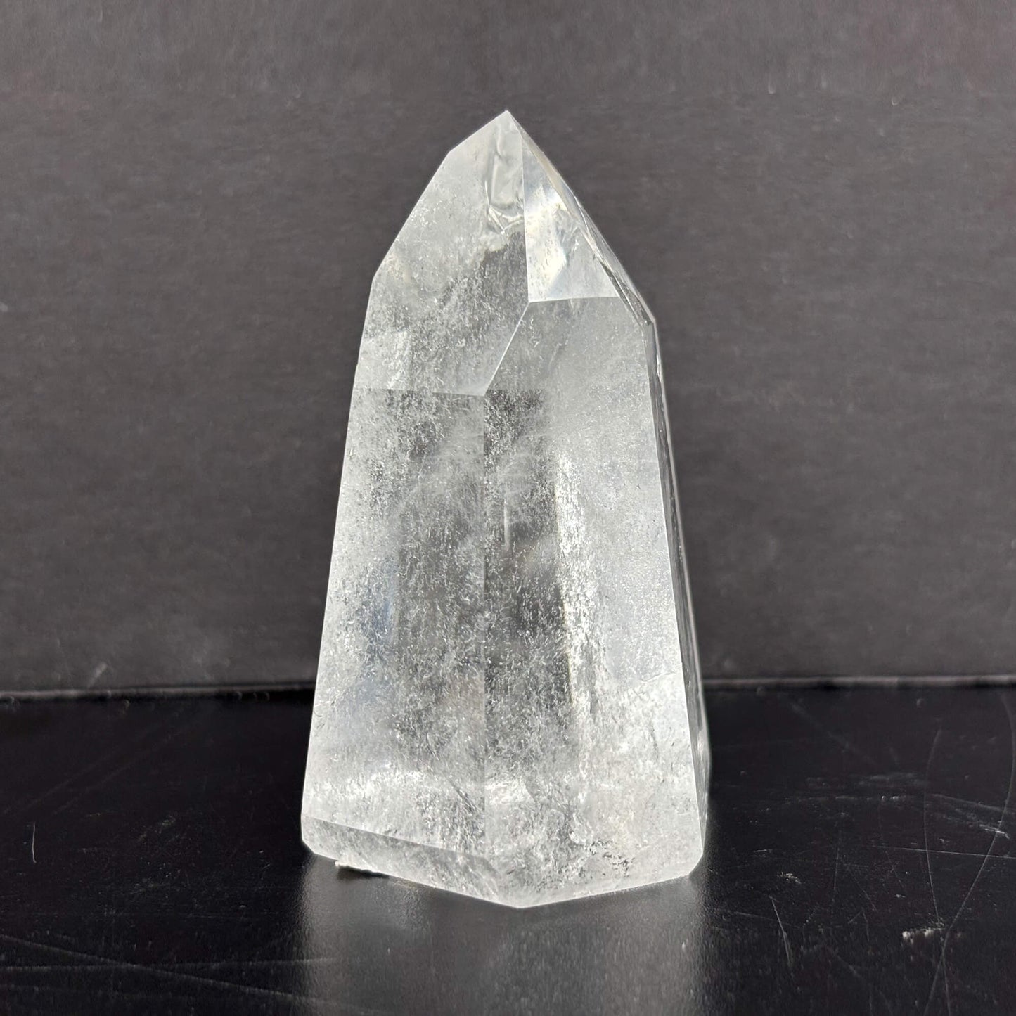 Natural Clear Quartz Tower Polished Crystal Point for Healing, Meditation, Energy Cleansing, and Home Decor - RPO522