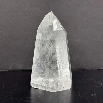 Natural Clear Quartz Tower Polished Crystal Point for Healing, Meditation, Energy Cleansing, and Home Decor - RPO522