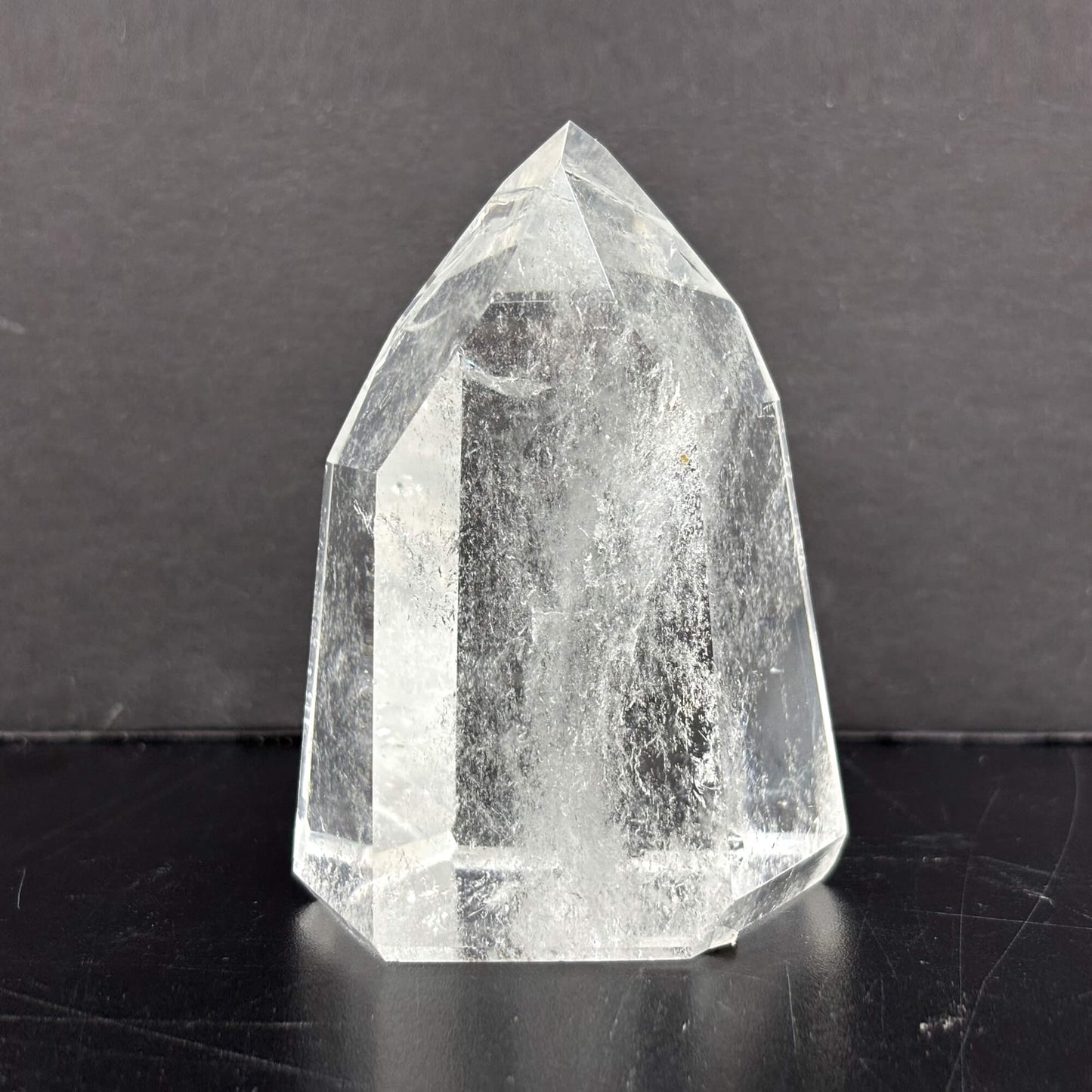 Natural Clear Quartz Tower Polished Crystal Point for Healing, Meditation, Energy Cleansing, and Home Decor - RPO522