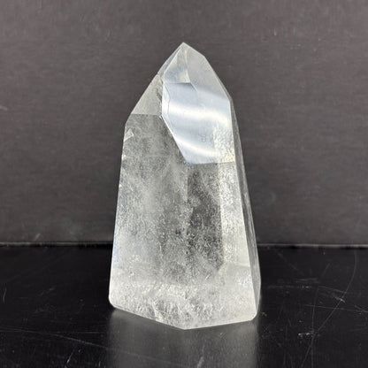 Natural Clear Quartz Tower Polished Crystal Point for Healing, Meditation, Energy Cleansing, and Home Decor - RPO522