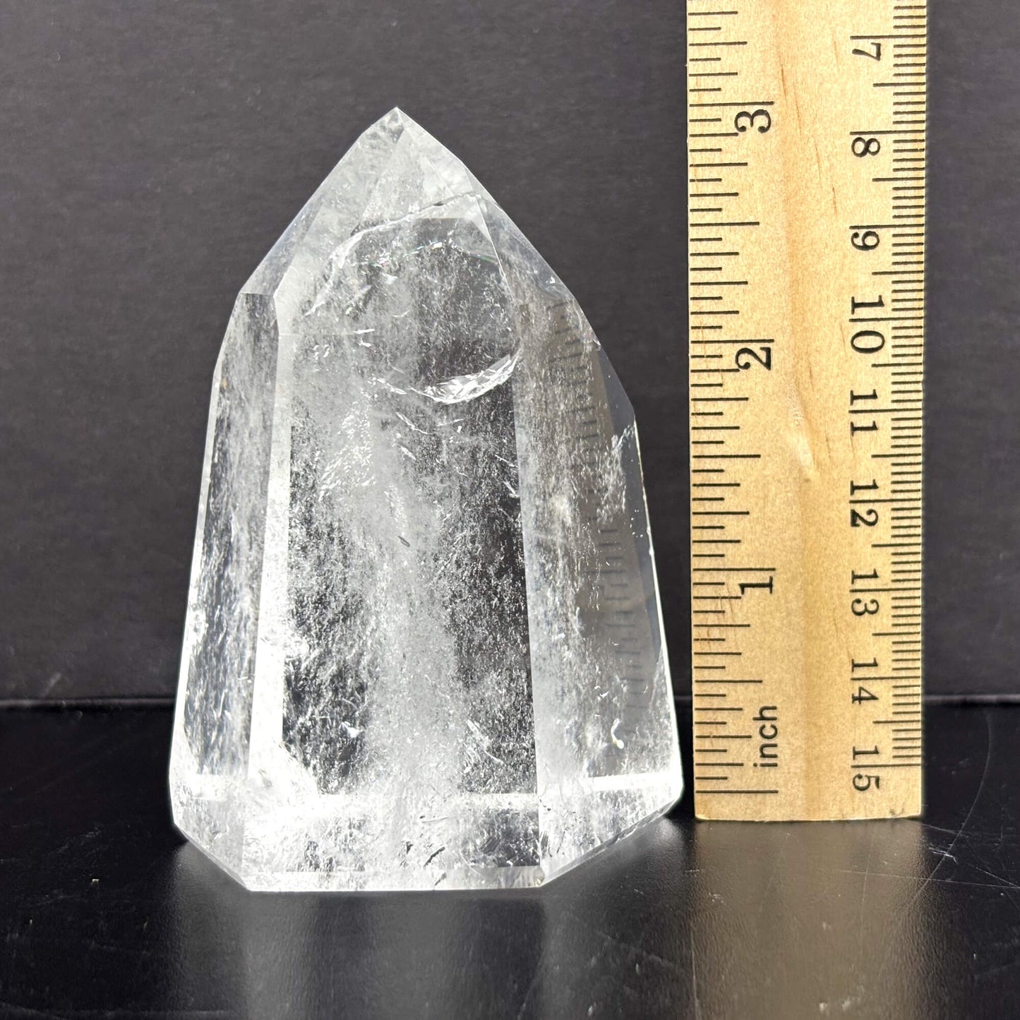 Natural Clear Quartz Tower Polished Crystal Point for Healing, Meditation, Energy Cleansing, and Home Decor - RPO522
