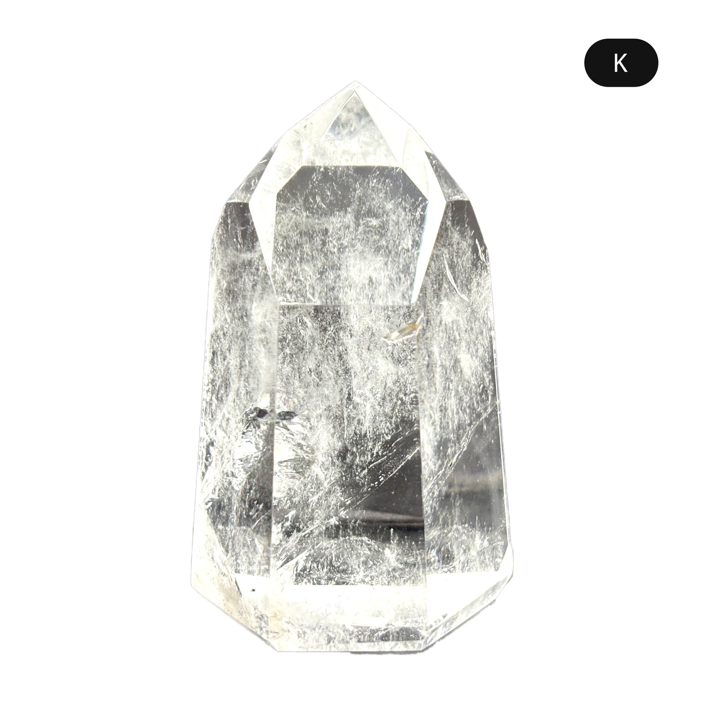 Natural Clear Quartz Tower Polished Crystal Point for Healing, Meditation, Energy Cleansing, and Home Decor - RPO522