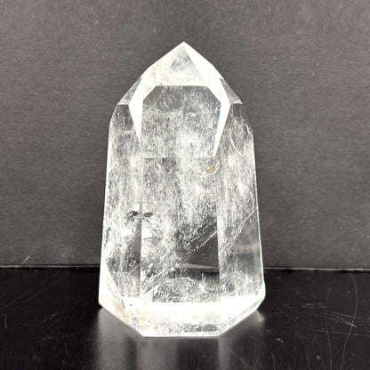 Natural Clear Quartz Tower Polished Crystal Point for Healing, Meditation, Energy Cleansing, and Home Decor - RPO522