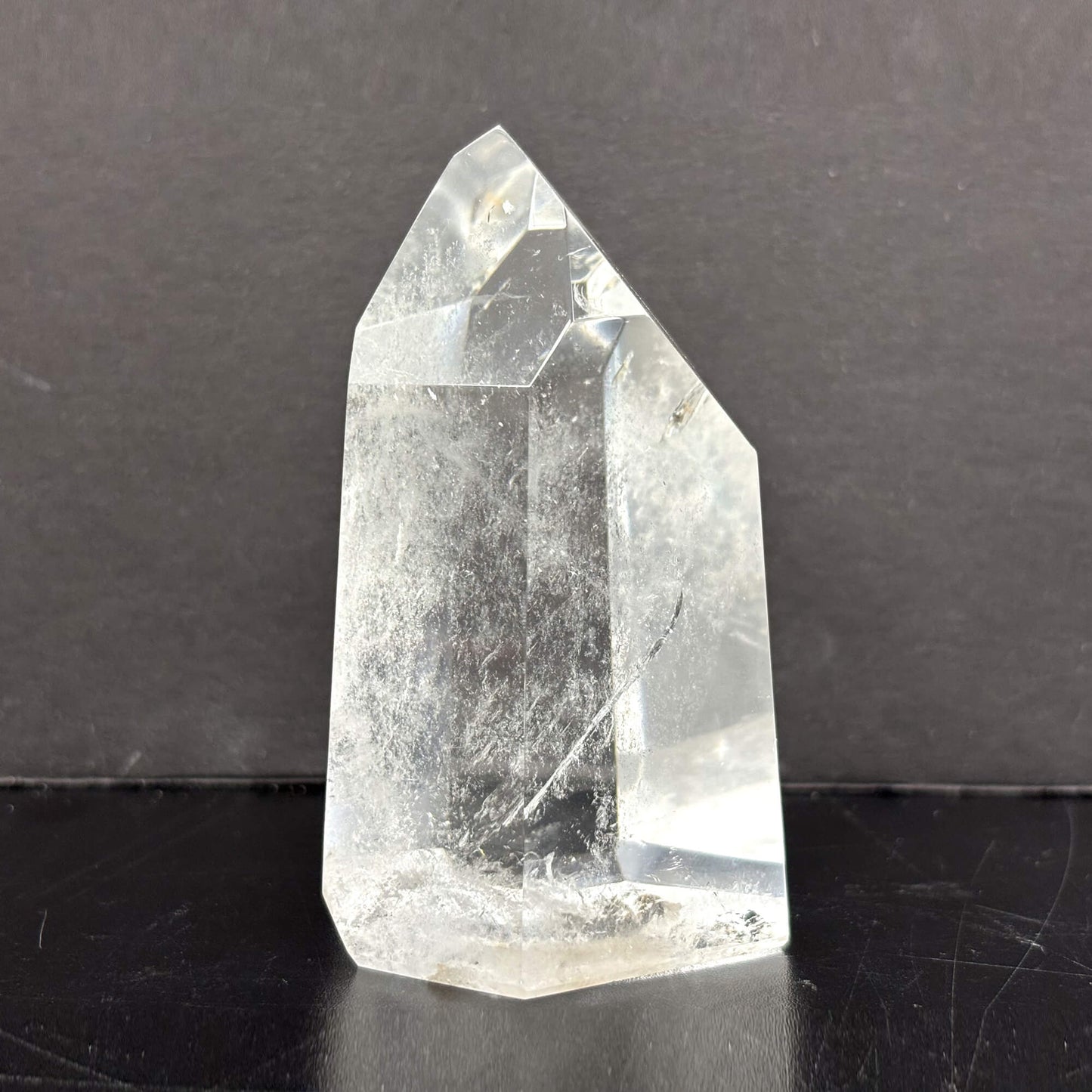 Natural Clear Quartz Tower Polished Crystal Point for Healing, Meditation, Energy Cleansing, and Home Decor - RPO522