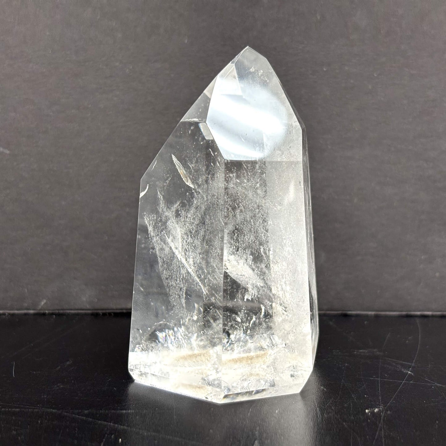 Natural Clear Quartz Tower Polished Crystal Point for Healing, Meditation, Energy Cleansing, and Home Decor - RPO522