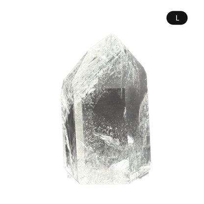 Natural Clear Quartz Tower Polished Crystal Point for Healing, Meditation, Energy Cleansing, and Home Decor - RPO522