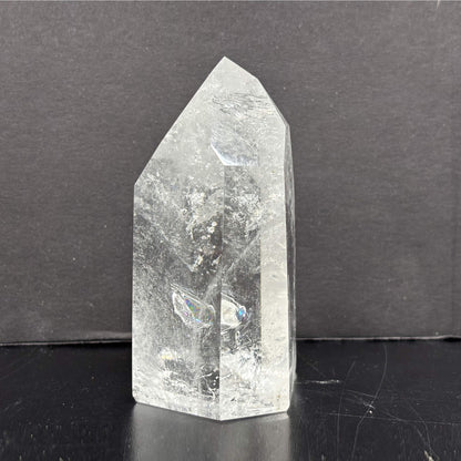 Natural Clear Quartz Tower Polished Crystal Point for Healing, Meditation, Energy Cleansing, and Home Decor - RPO522