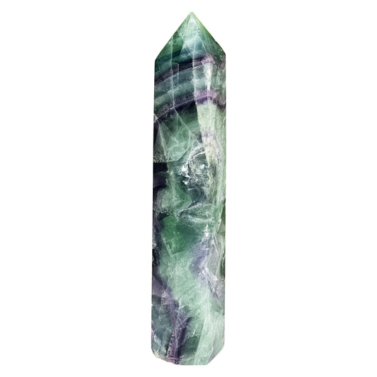 Natural Fluorite Crystal Tower Point - Gem Avenue