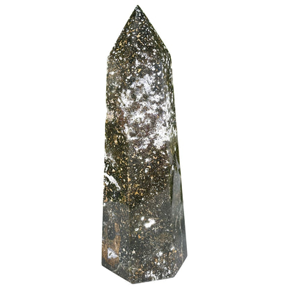 Natural Polished Sea Jasper Crystal Tower Point - Gem Avenue Retail