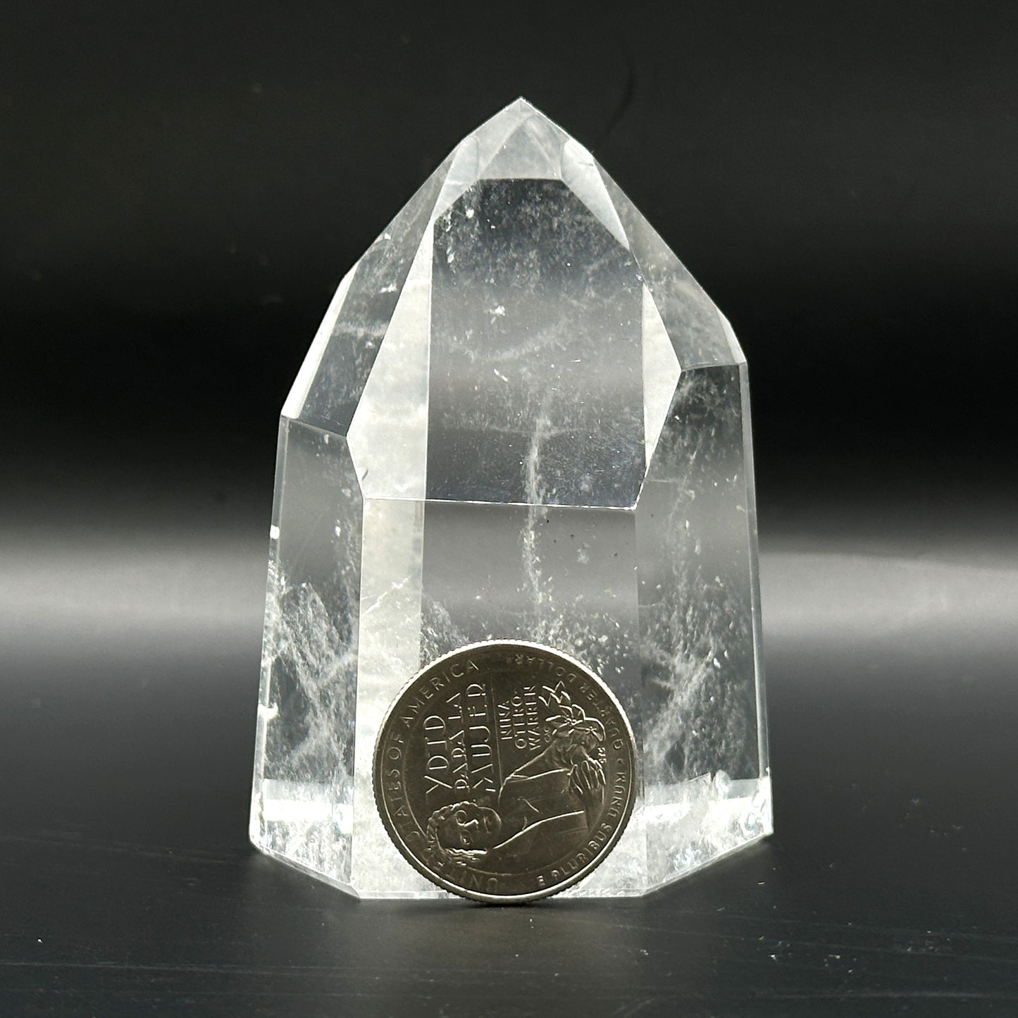 Natural Clear Quartz Crystal Point Tower - Gem Avenue