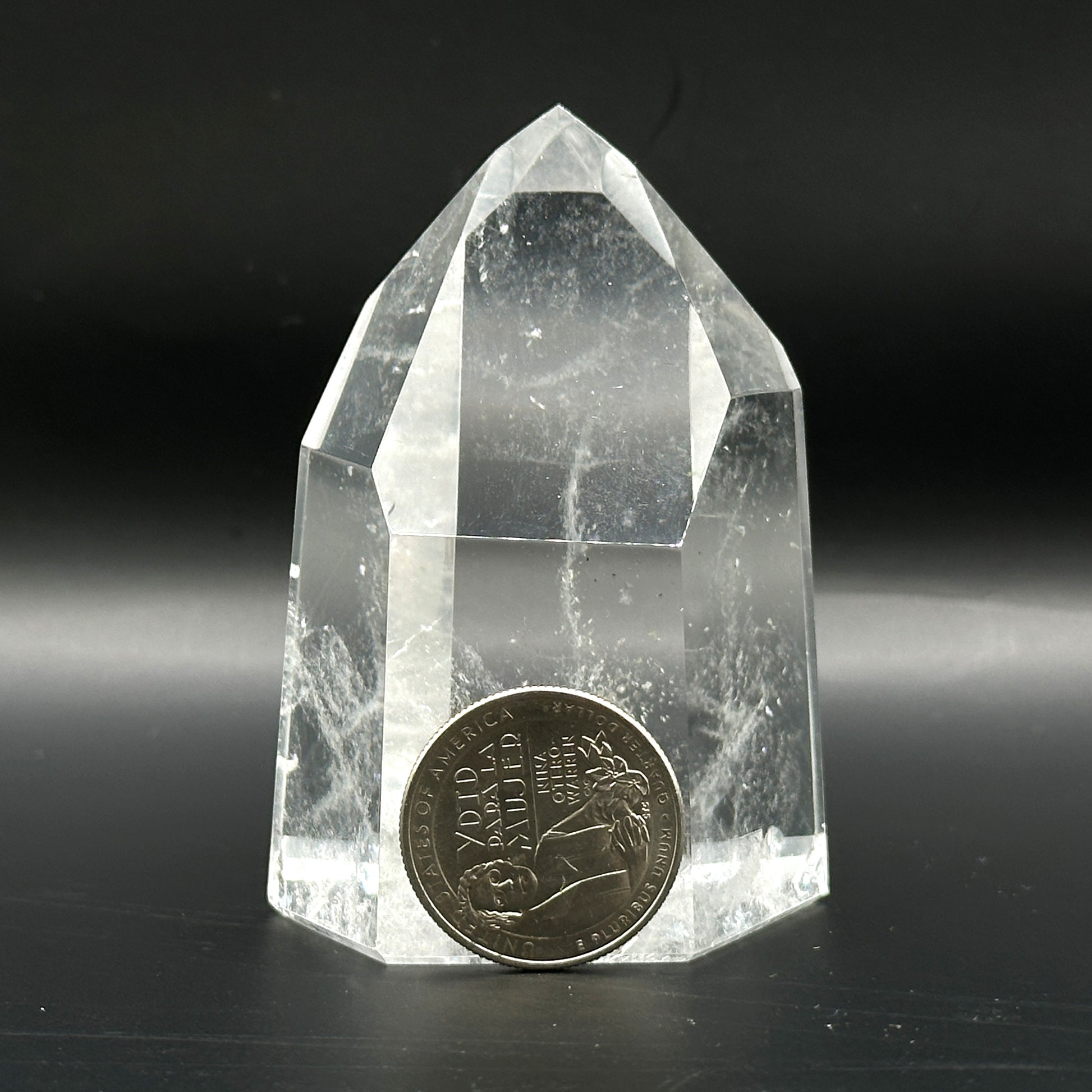 Natural Clear Quartz Crystal Point Tower - Gem Avenue