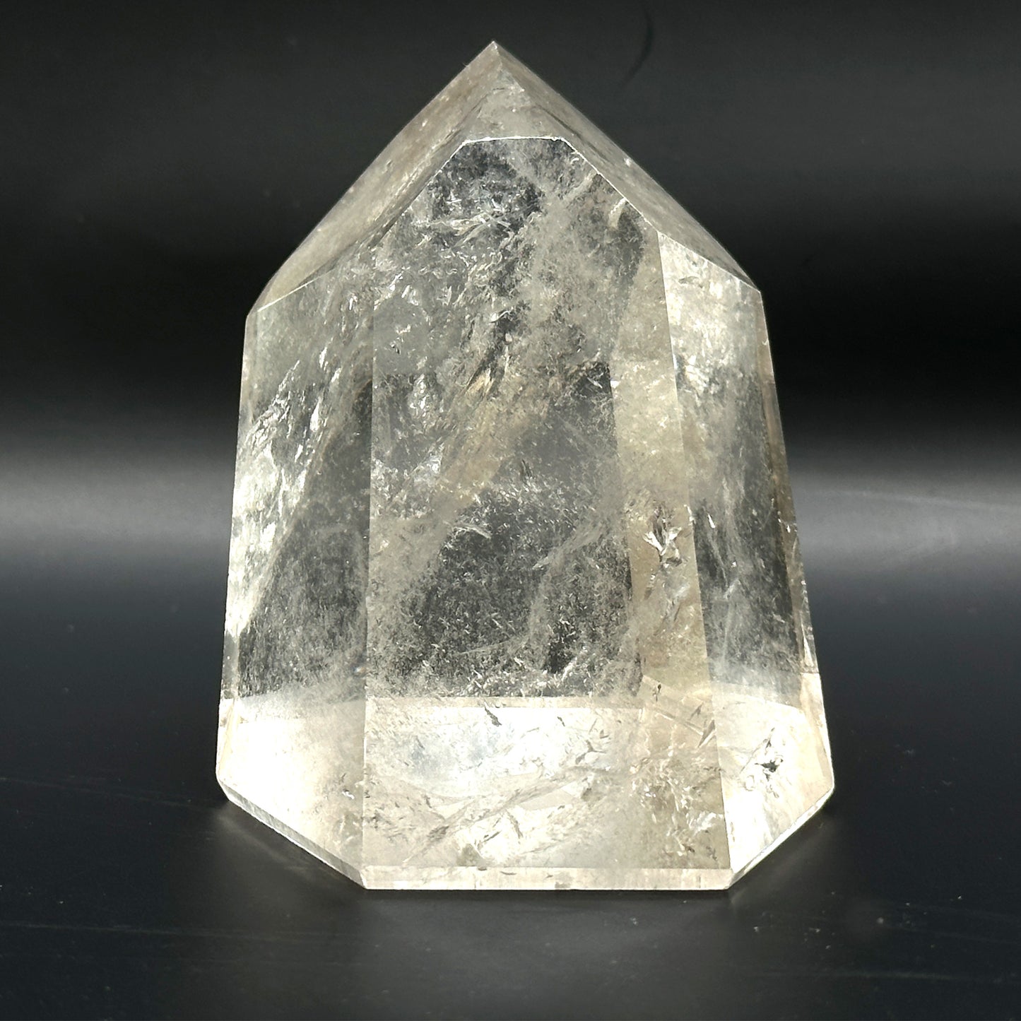 Natural Clear Quartz Crystal Point Tower - Gem Avenue