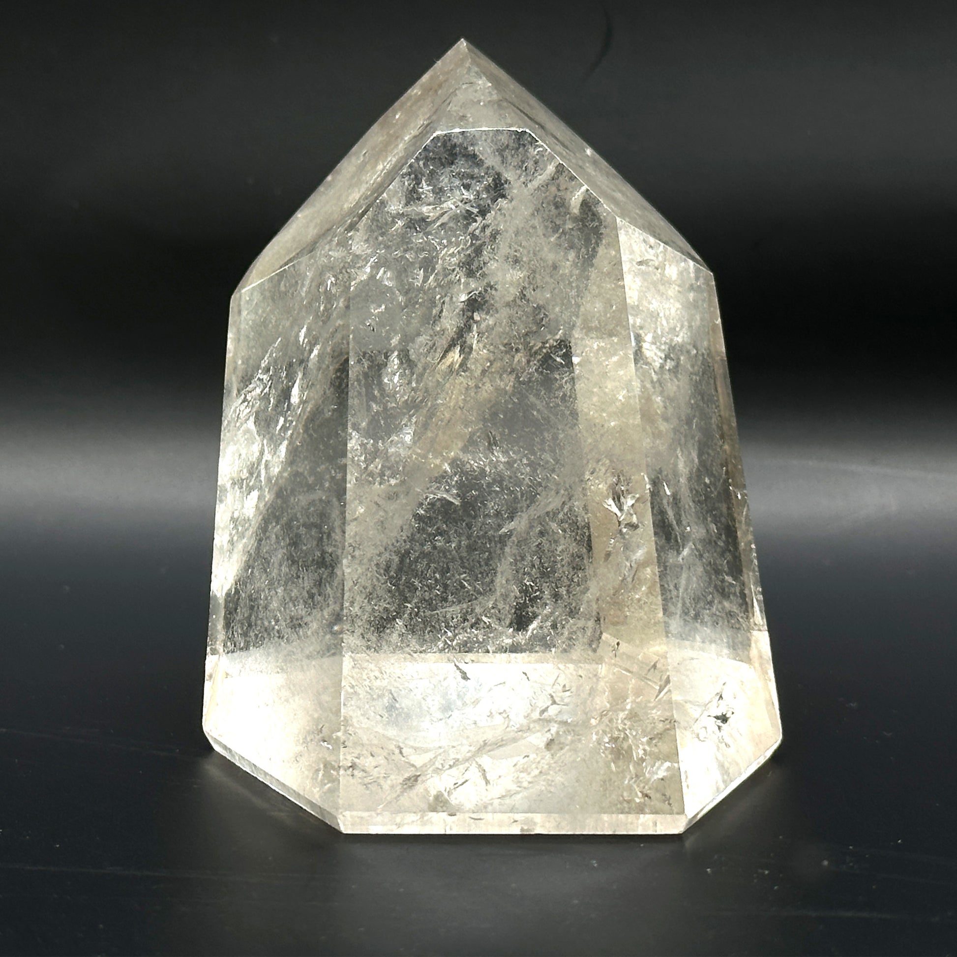 Natural Clear Quartz Crystal Point Tower - Gem Avenue