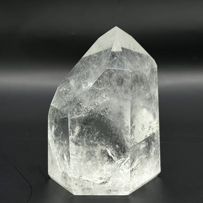 Natural Clear Quartz Crystal Point Tower - Gem Avenue