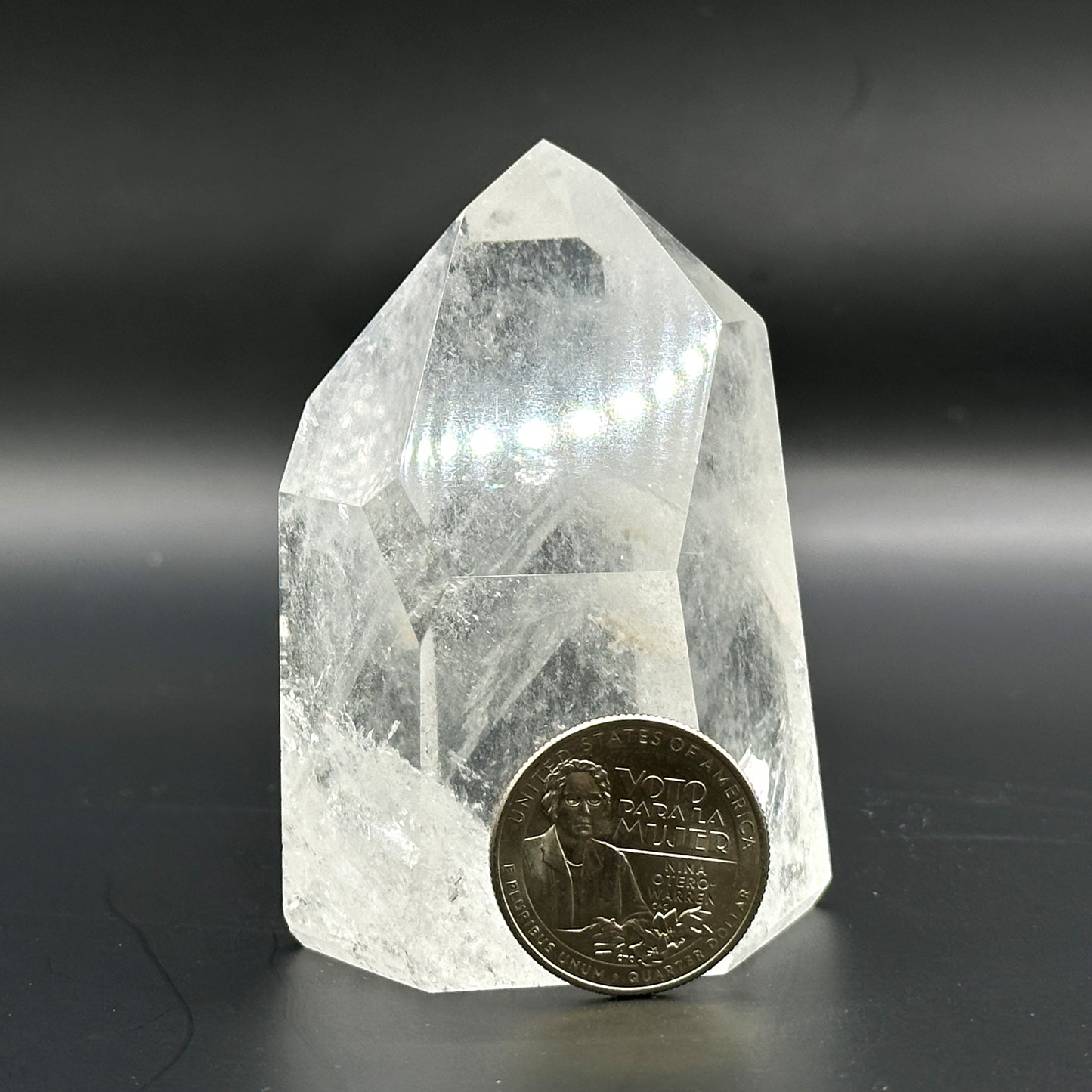 Natural Clear Quartz Crystal Point Tower - Gem Avenue