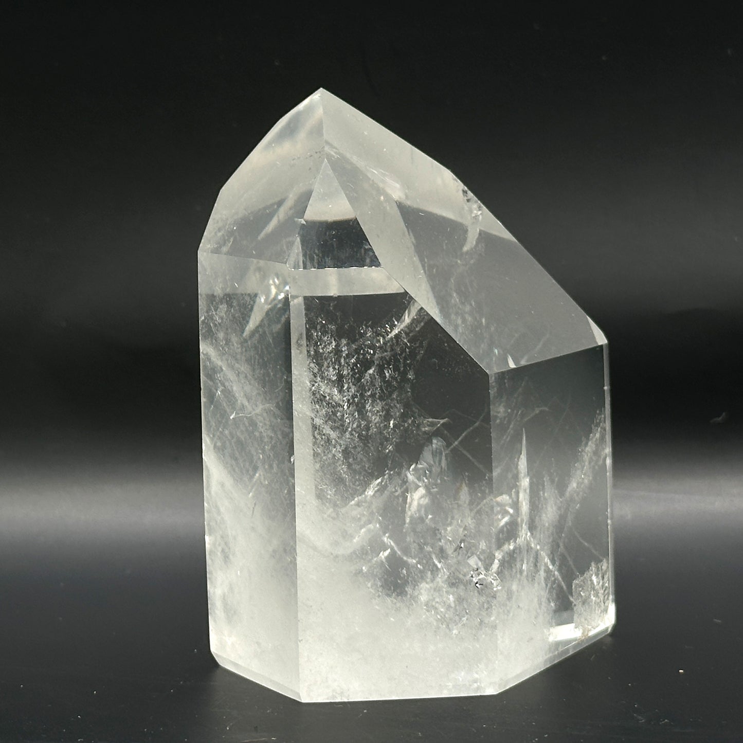 Natural Clear Quartz Crystal Point Tower - Gem Avenue