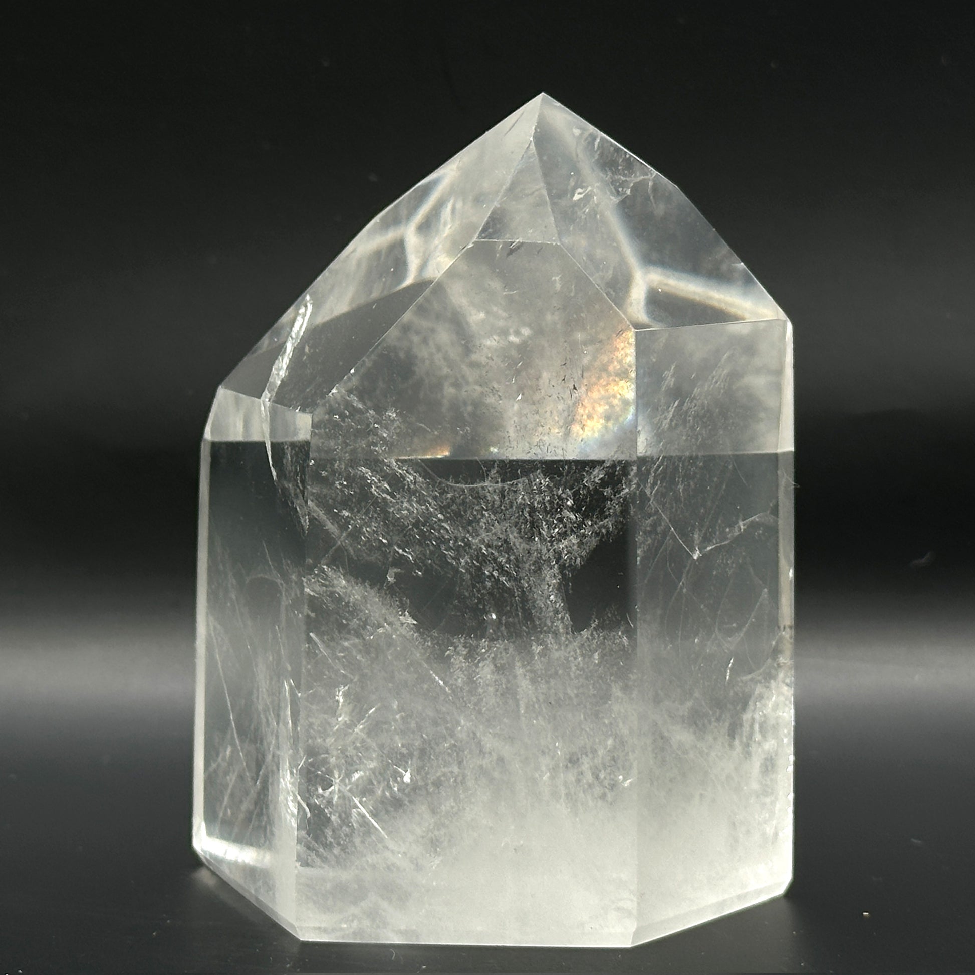 Natural Clear Quartz Crystal Point Tower - Gem Avenue