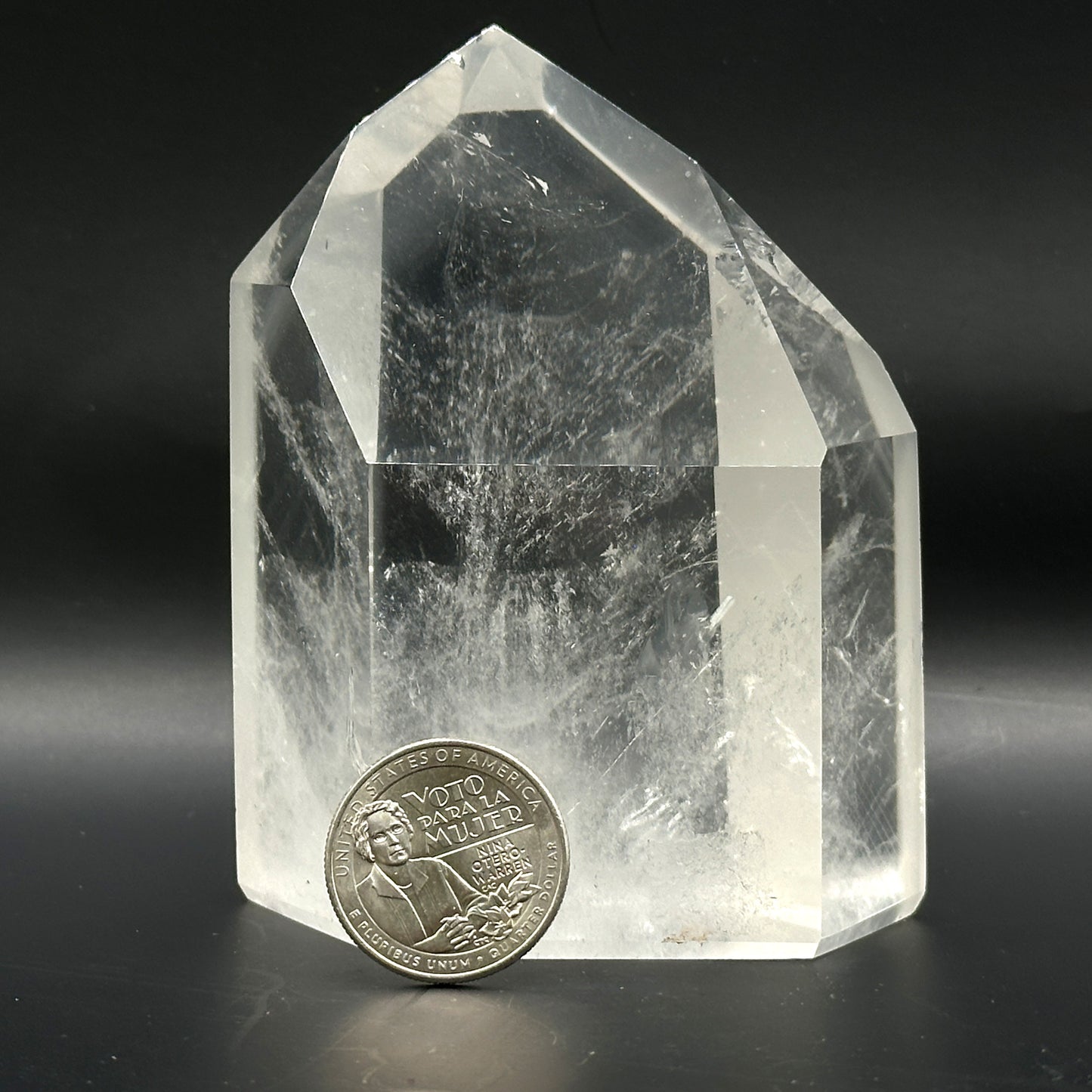 Natural Clear Quartz Crystal Point Tower - Gem Avenue