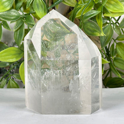 Natural Clear Quartz Crystal Point Tower - Gem Avenue