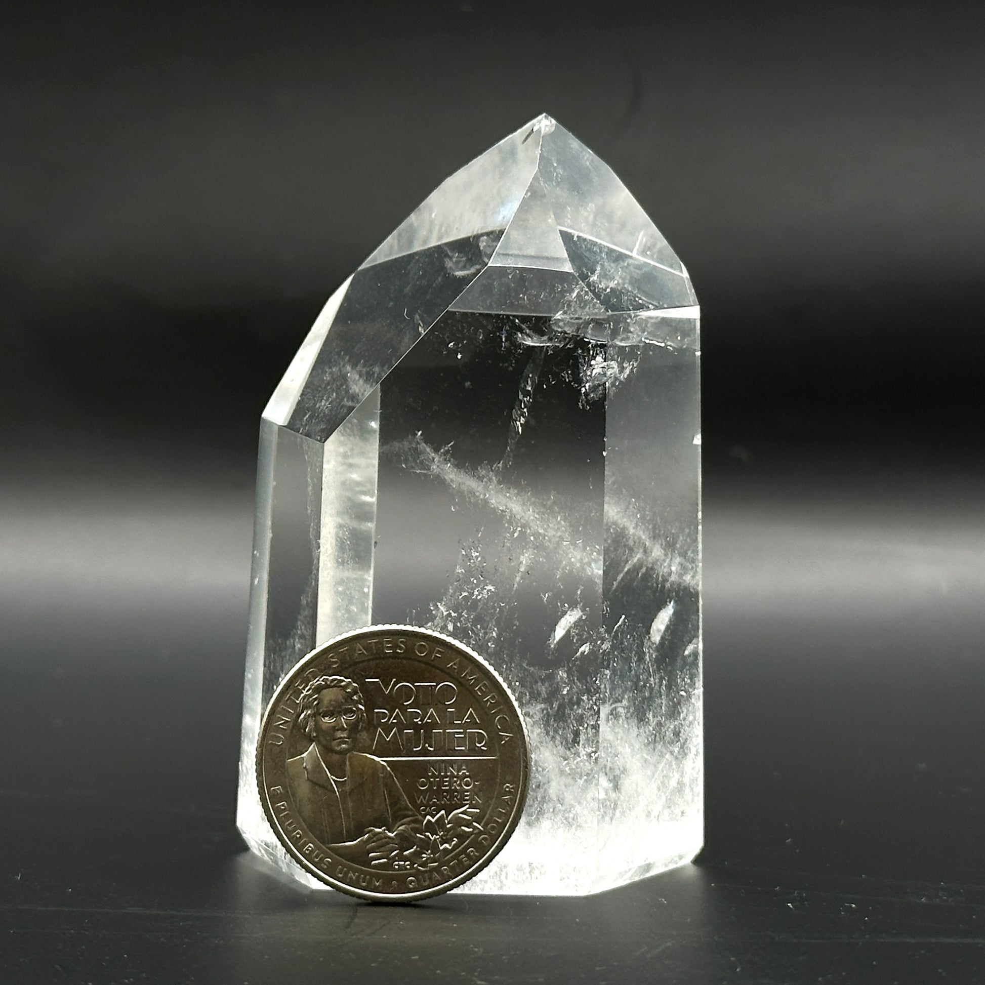 Natural Clear Quartz Crystal Point Tower - Gem Avenue