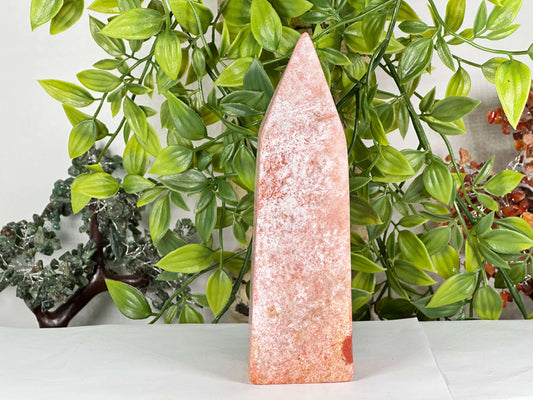 Pink Amethyst Point from Brazil Natural Polished Crystal Tower for Meditation & Energy - RPO541