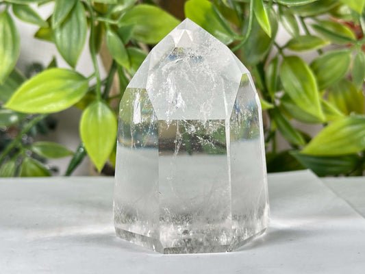 Clear Quartz Display Piece Brazilian Crystal Point - RPO544