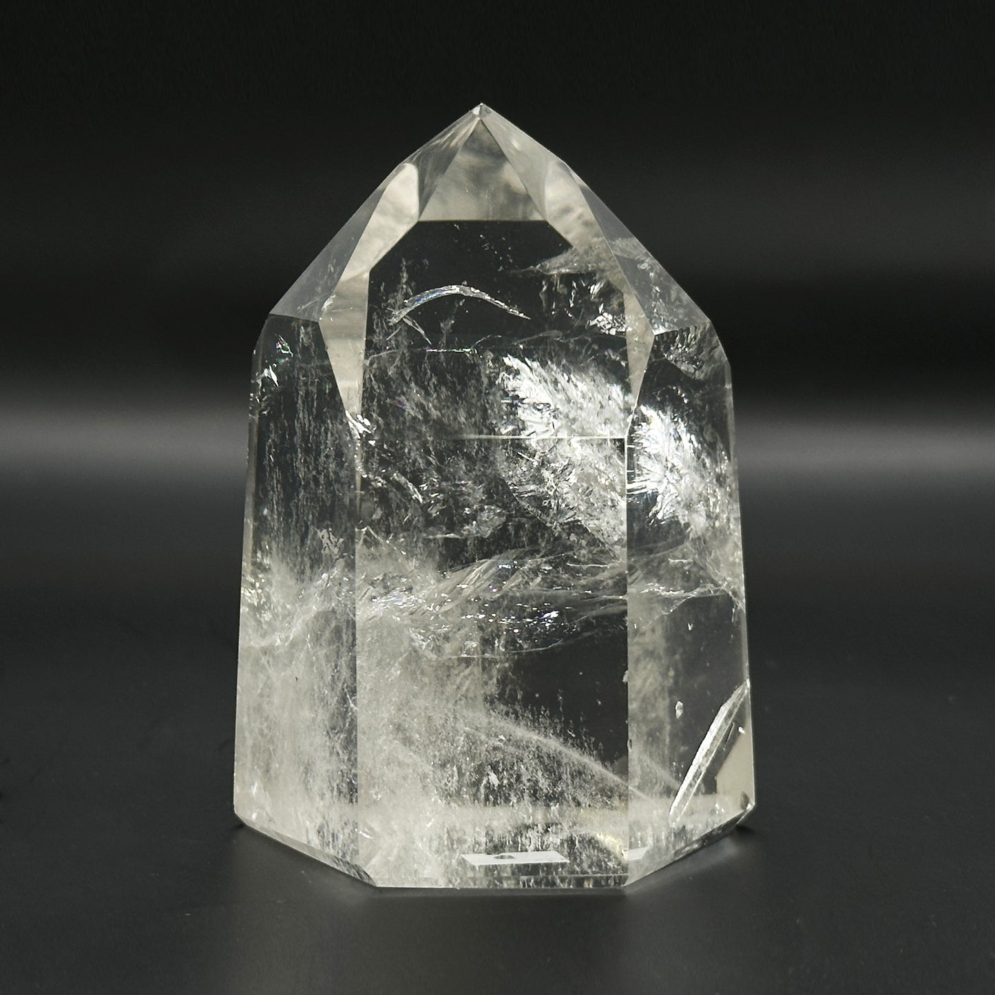 Natural Clear Quartz Tower Brazilian Polished Crystal Point - RPO546