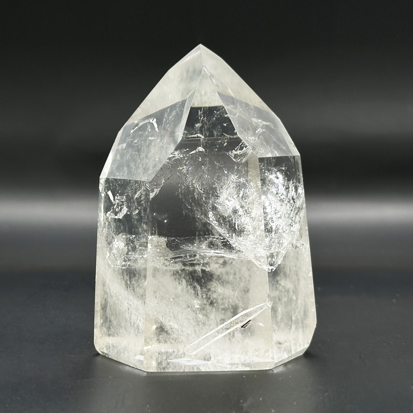 Natural Clear Quartz Tower Brazilian Polished Crystal Point - RPO546