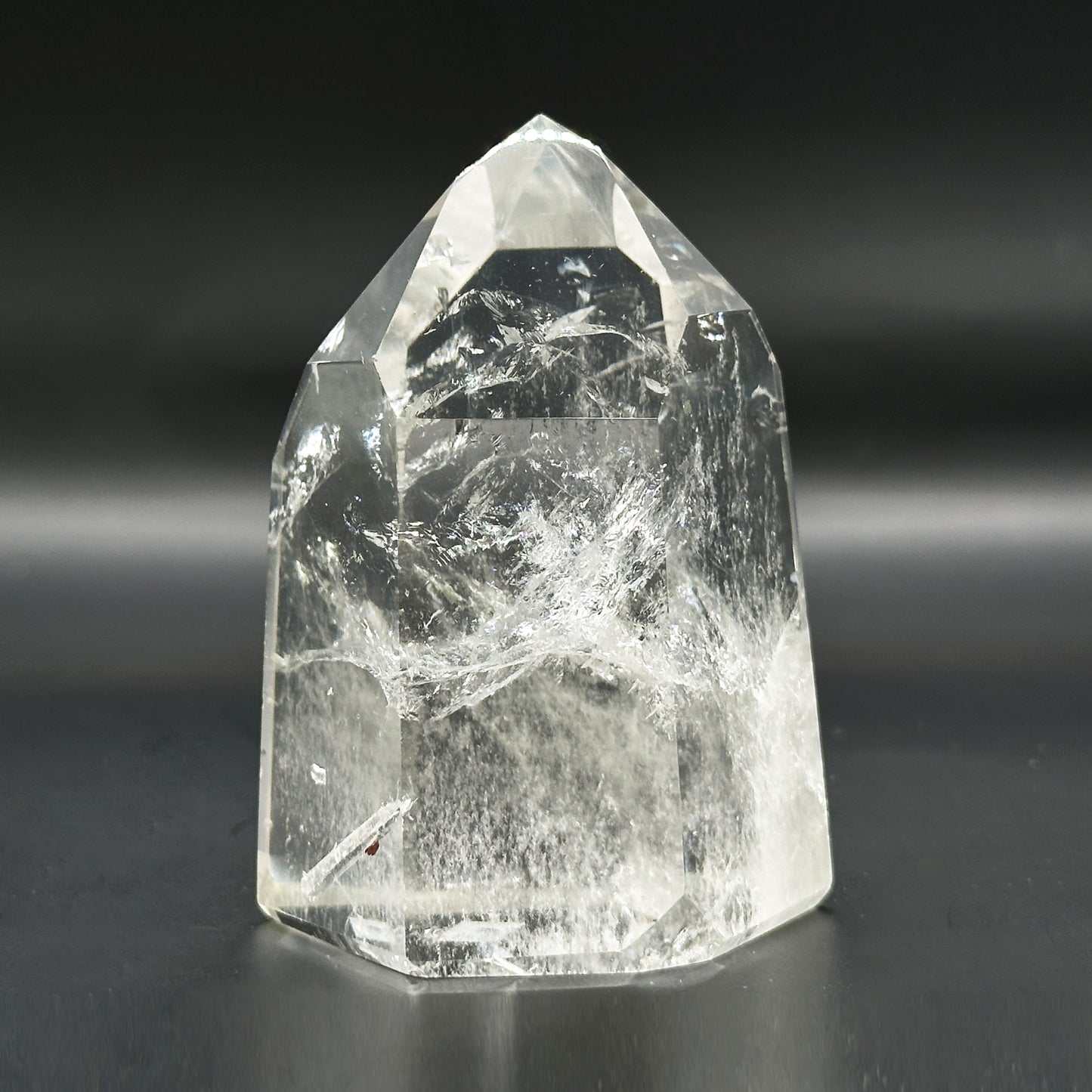 Natural Clear Quartz Tower Brazilian Polished Crystal Point - RPO546